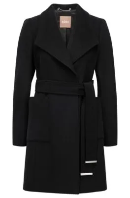 Abrigo relaxed fit de lana virgen y cashmere