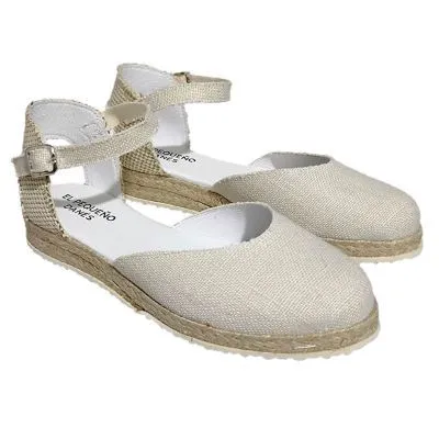 Alpargata comunion lisa beige