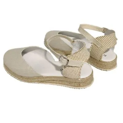Alpargata comunion lisa beige