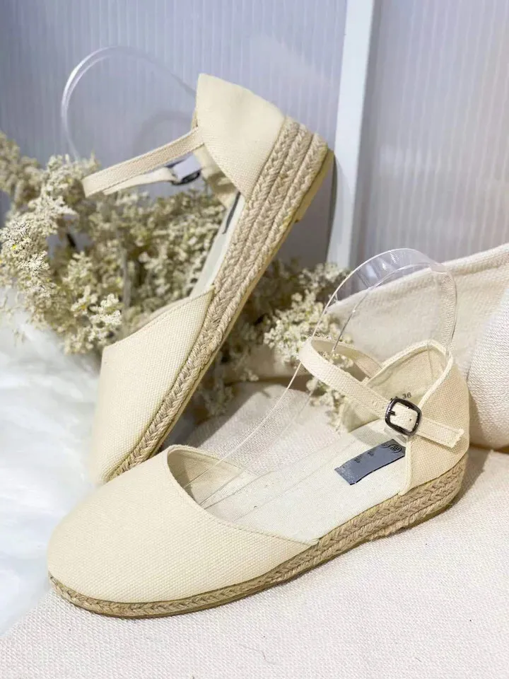 Alpargatas Niña Esparto Beige