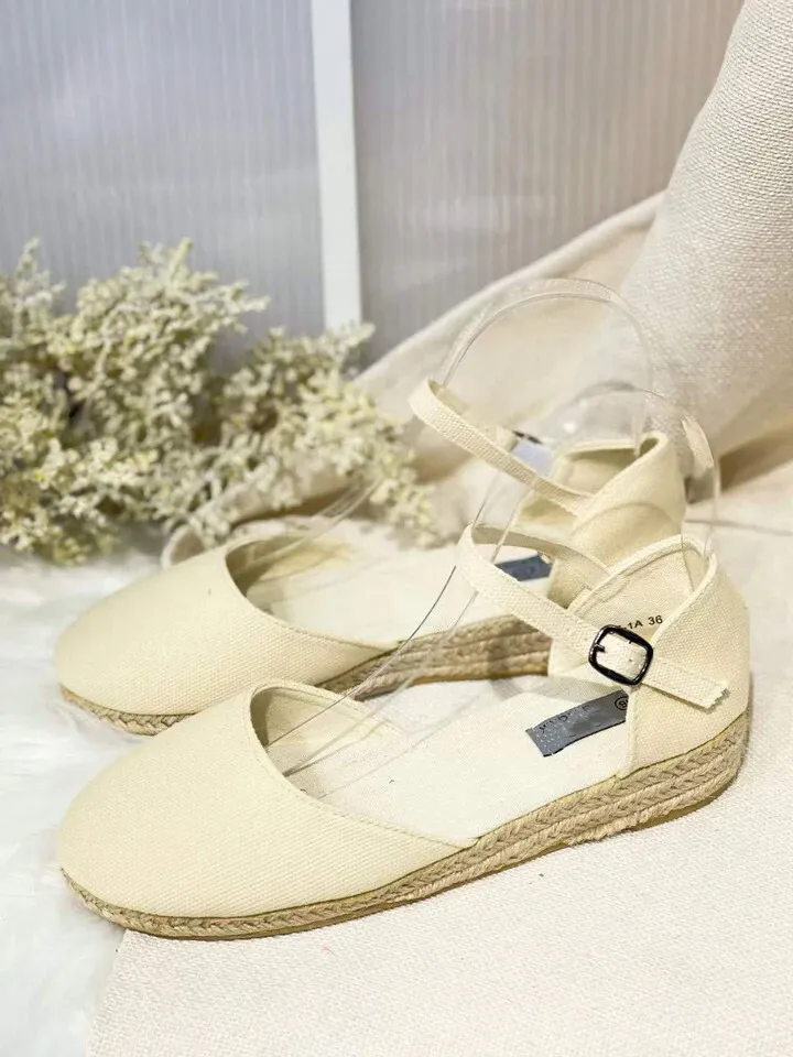 Alpargatas Niña Esparto Beige