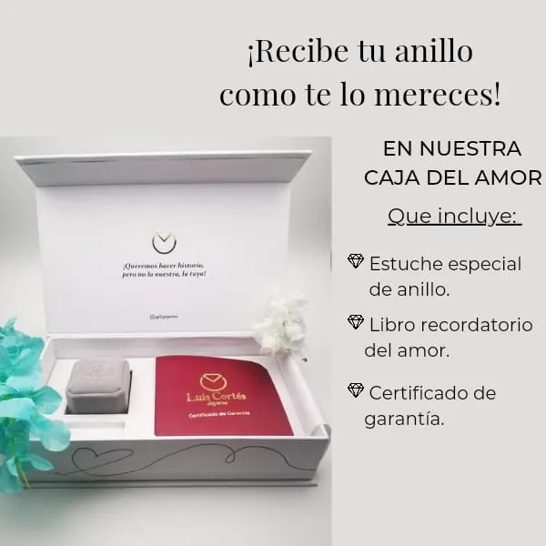Anillo de Compromiso Oro Plata / REF. 189COP