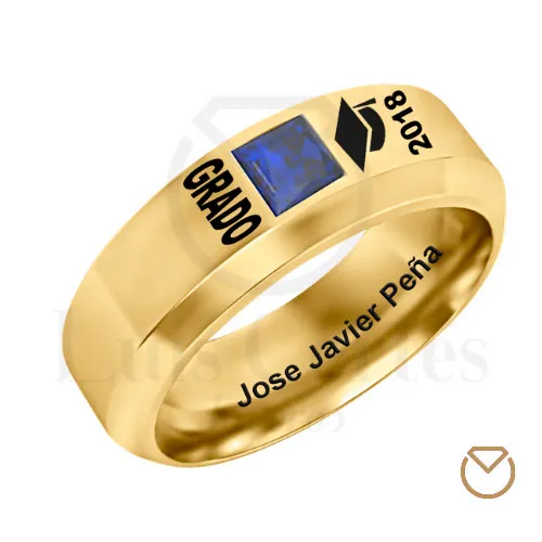 Anillo De Grado Hombre Oro / REF. GOA002
