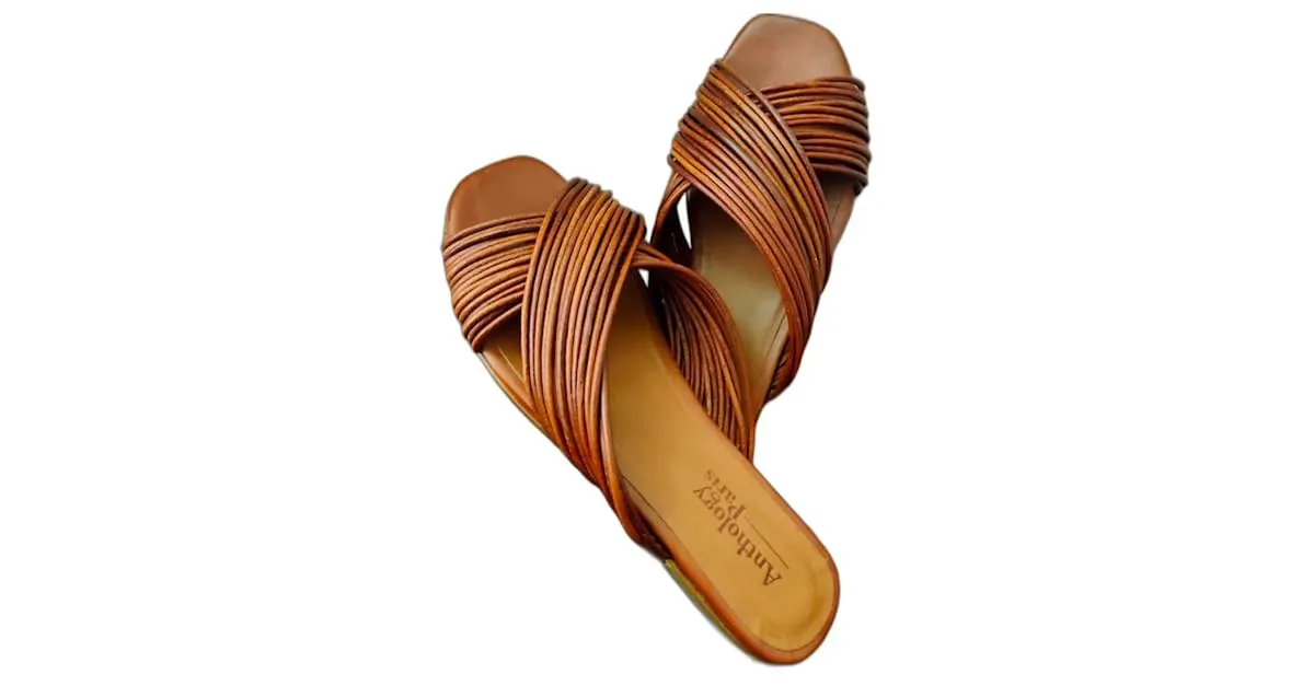 Anthology Paris Sandalias abiertas Coñac 