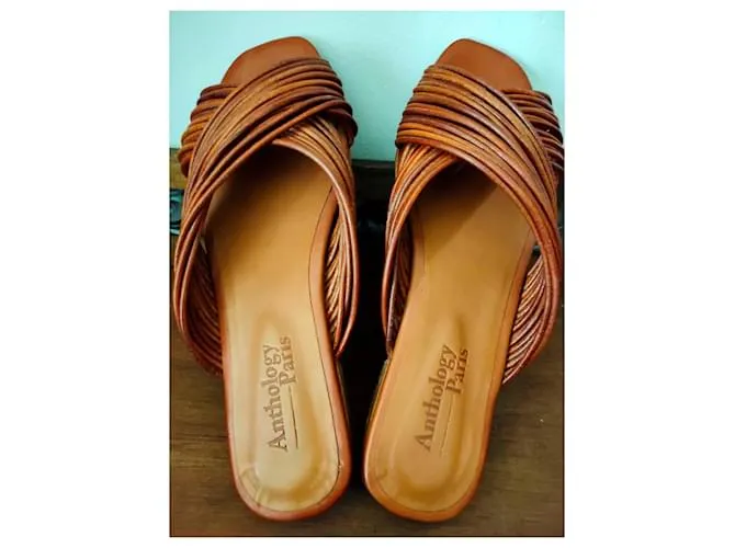 Anthology Paris Sandalias abiertas Coñac 