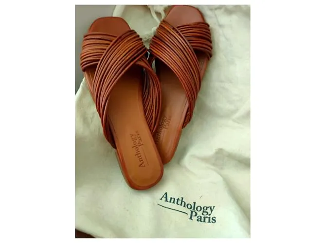 Anthology Paris Sandalias abiertas Coñac 