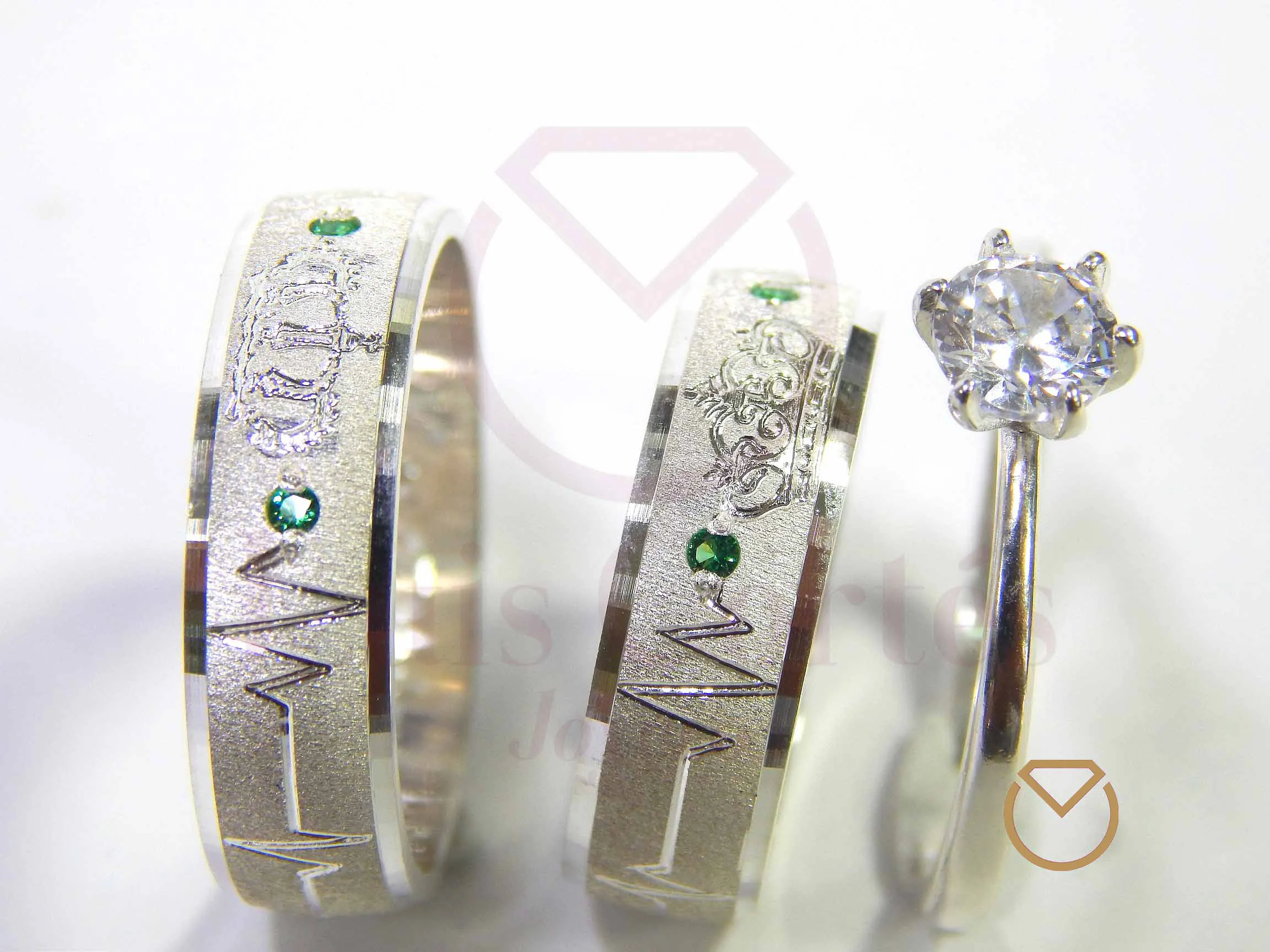Argolla Matrimonio gratis Anillo de Compromiso Plata /Ref: 003SP