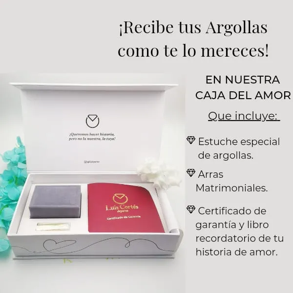 Argollas De Oro Plata Especiales / REF.163AOPE