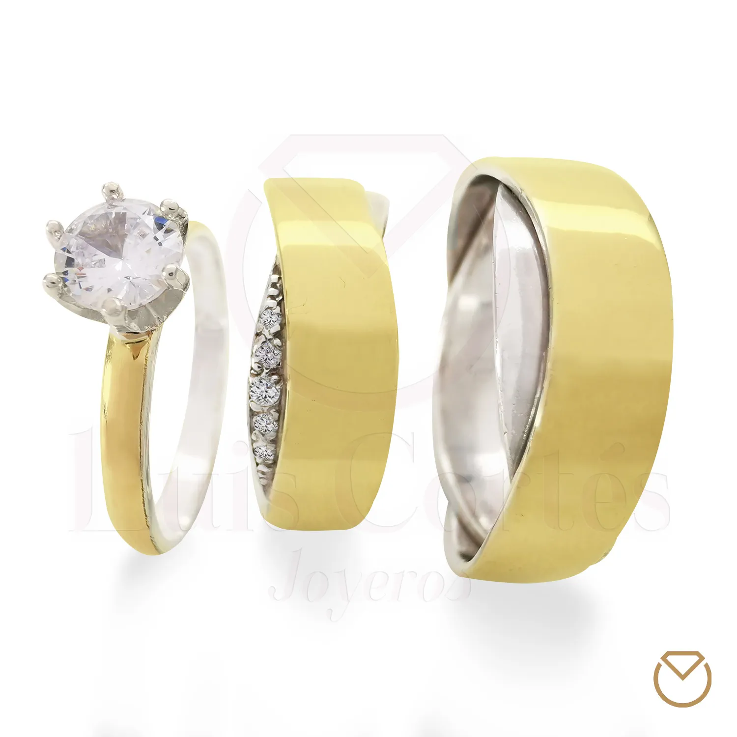 ARGOLLAS ORO 18KPLATA LEY 975GRATIS ANILLO / REF. 010SOP