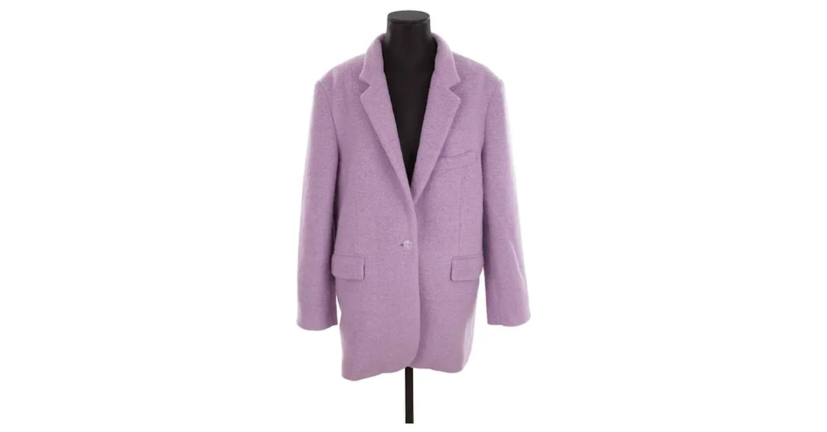 Autre Marque Chaqueta de lana Púrpura 