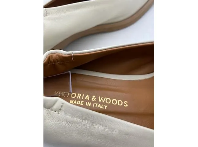 Autre Marque VIKTORIA AND WOODS Pisos T.UE 39 cuero Blanco 