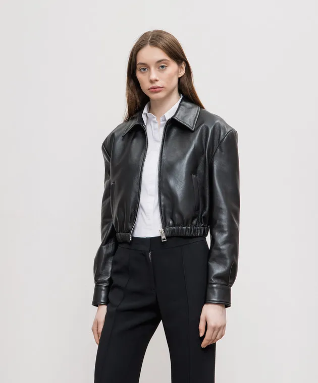 Babe Pay Pls Black leather jacket