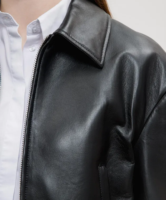 Babe Pay Pls Black leather jacket