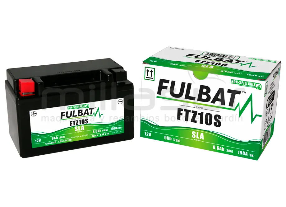BATERIA MOTO FTZ10S 12V SLA 9.1AH (150 X 88 X 93) DER.