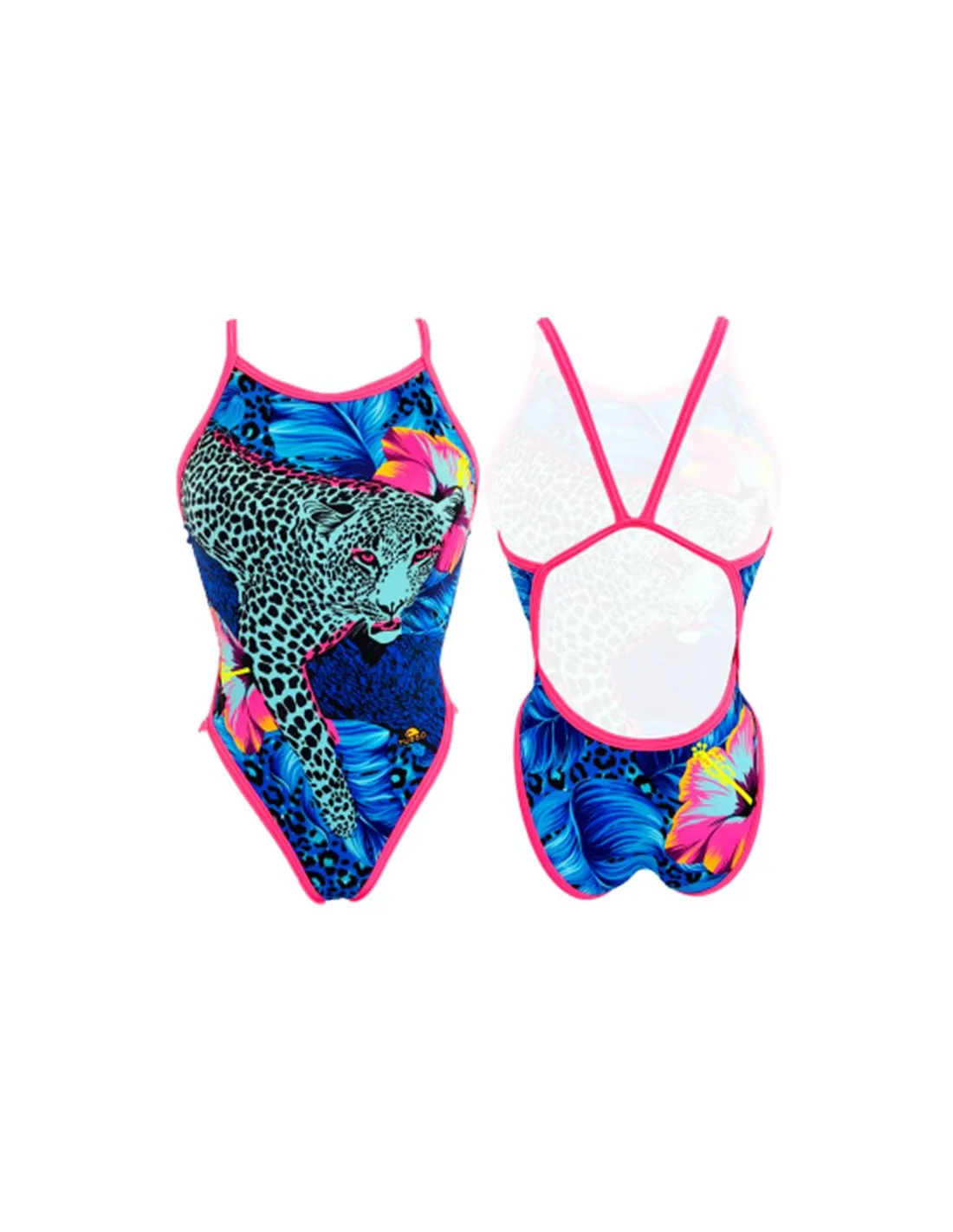 Bañador de Natación Turbo 'Revolution Blue Pantera Mujer Celeste