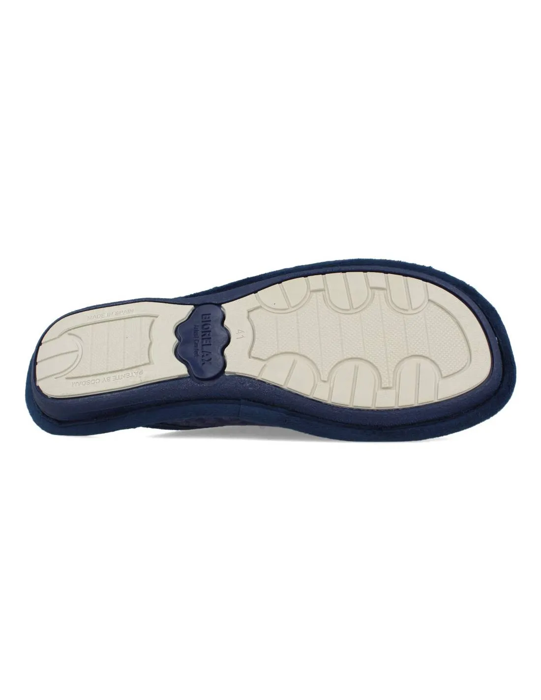BIORELAX  ZAPATILLAS CASA FELPA MARINO