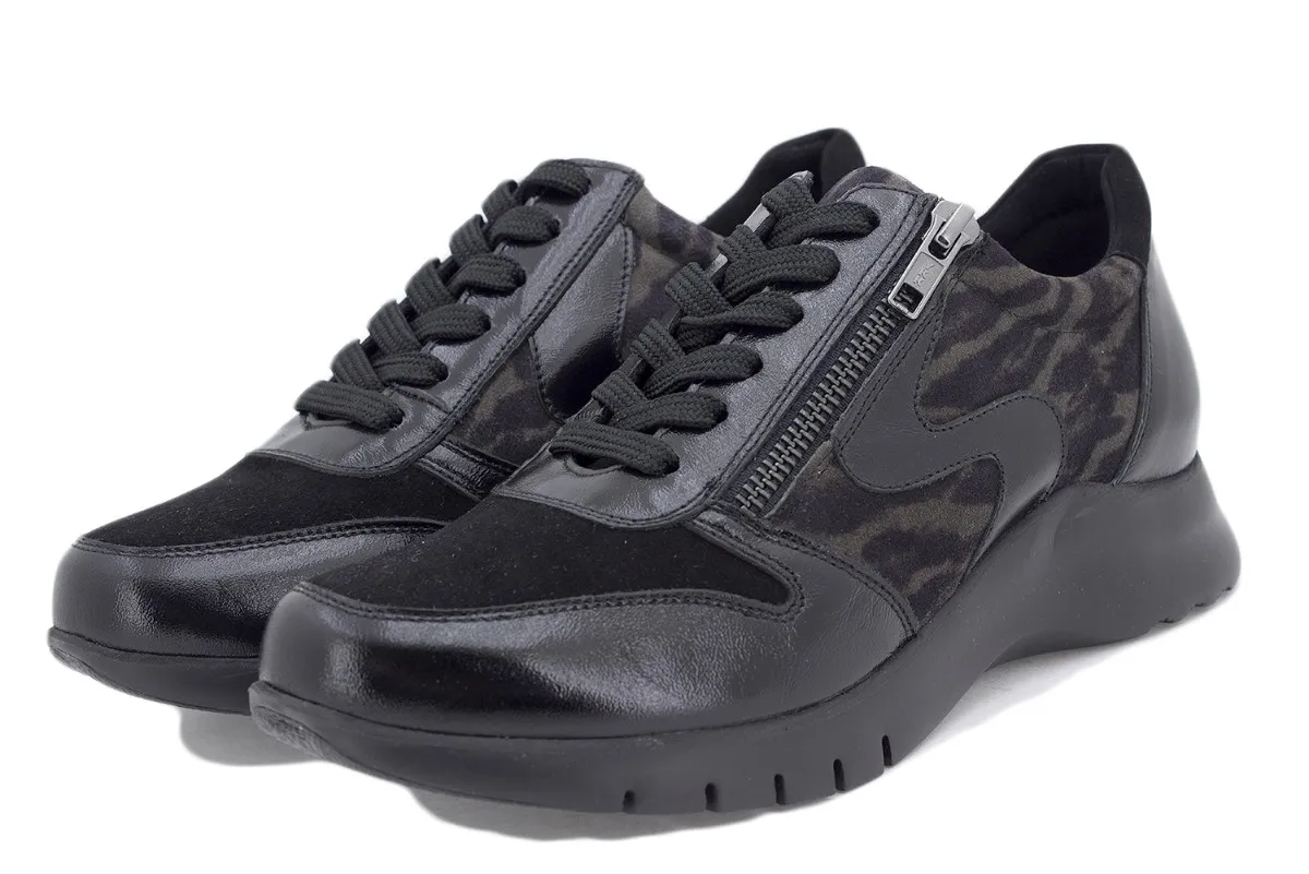 Black Patent Sneaker 225726
