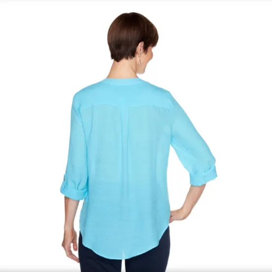 BLUSA CON MANGA LARGA Y BOTONES MUST HAVES I RUBY RD