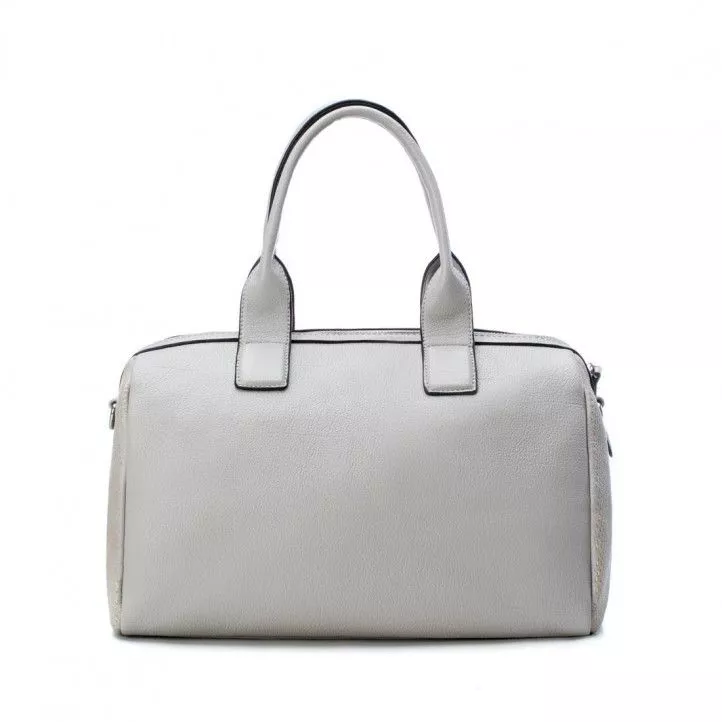 bolsos Refresh color hielo con detallesde agujeros y dos asas