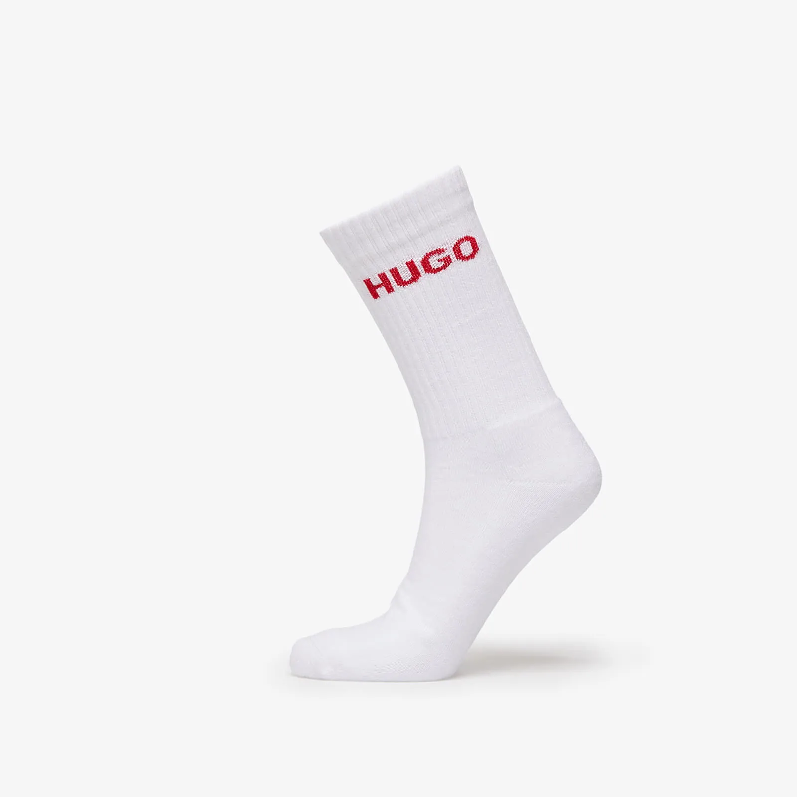 BOSS HUGO RIB LOGO SOCK 6PACK WHITE