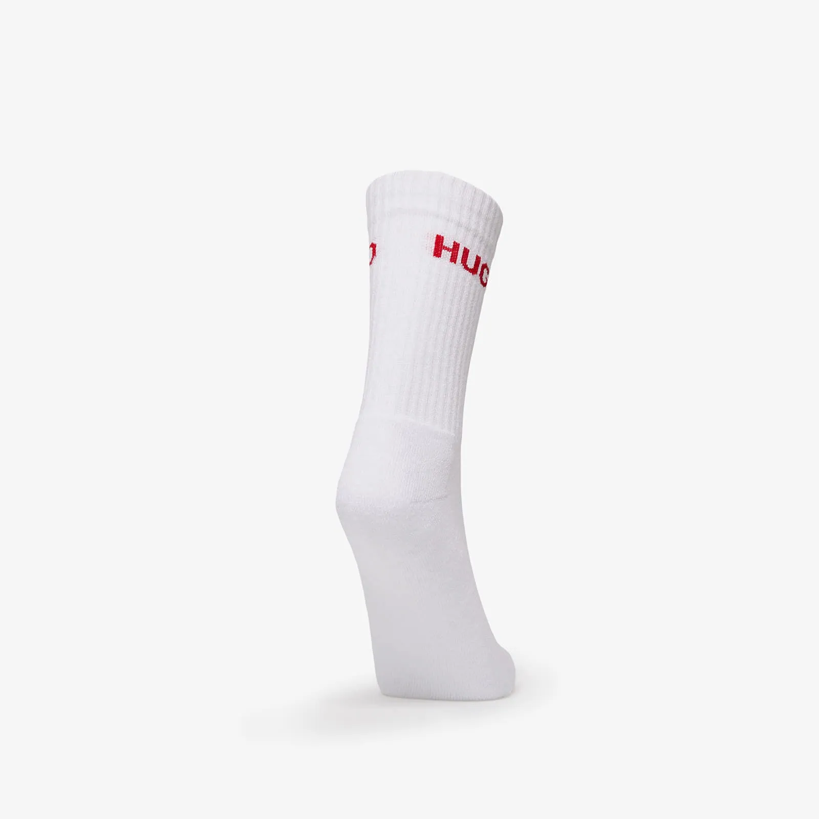 BOSS HUGO RIB LOGO SOCK 6PACK WHITE