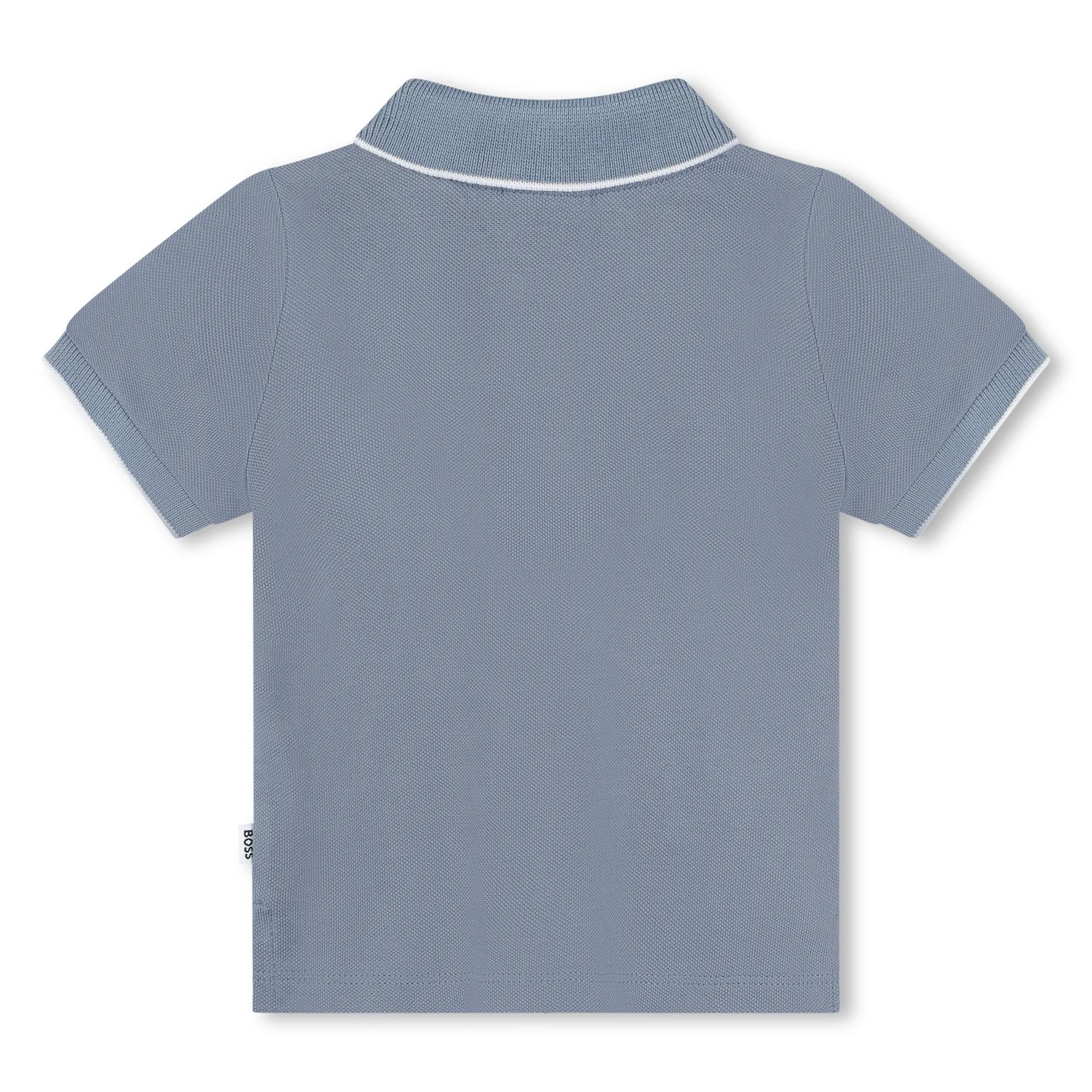 BOSS Polo de piqué liso de algodón