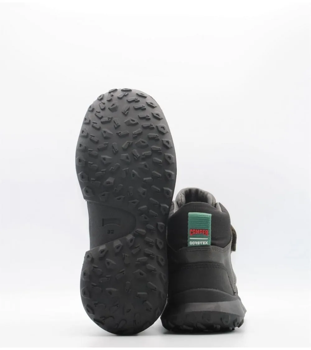 BOTAS CAMPER GORETEX CRCLR PIEL NEGRA VELCRO CORDONES VERDE