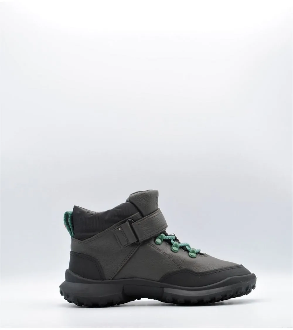 BOTAS CAMPER GORETEX CRCLR PIEL NEGRA VELCRO CORDONES VERDE