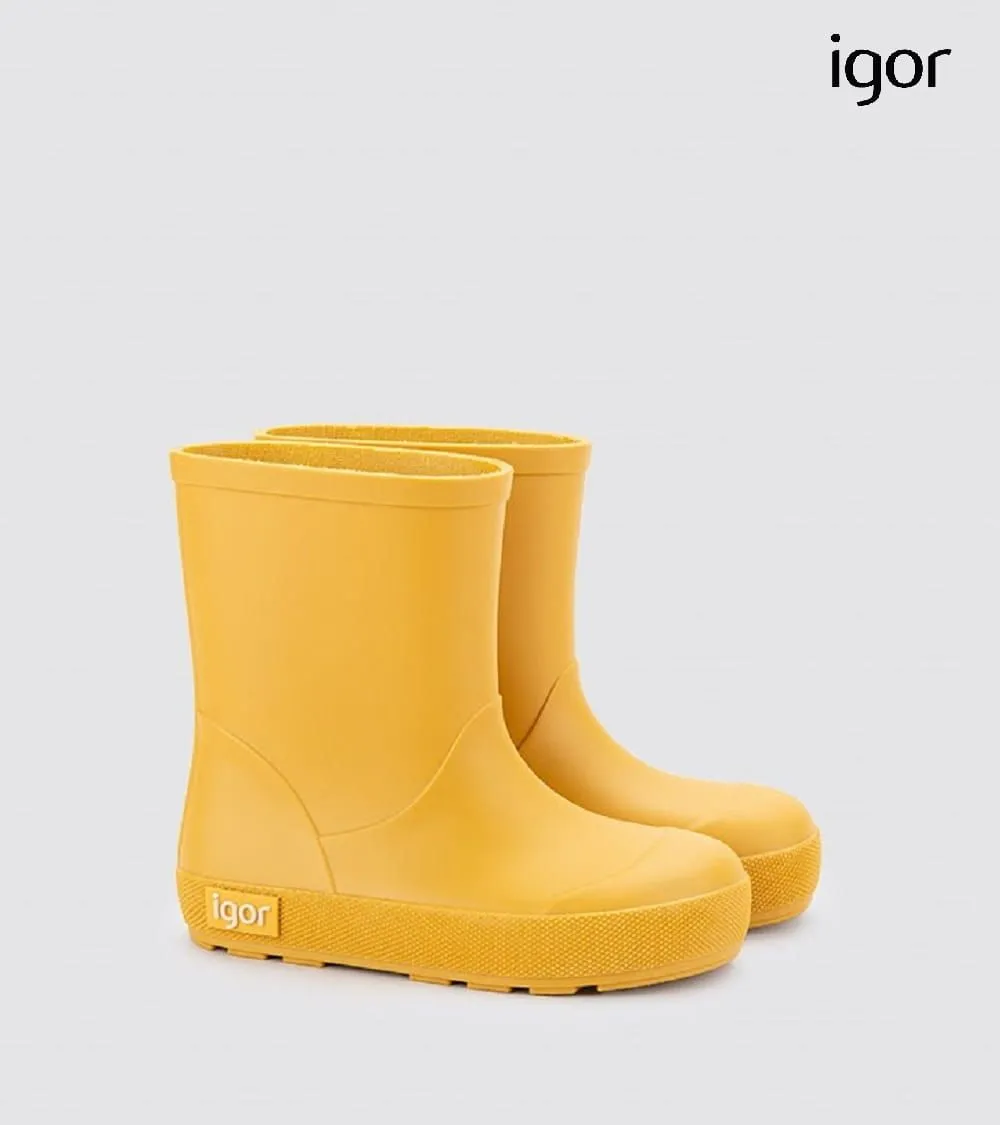 BOTAS DE AGUA RESPETUOSAS IGOR BAREFOOT  YOGI AMARILLA