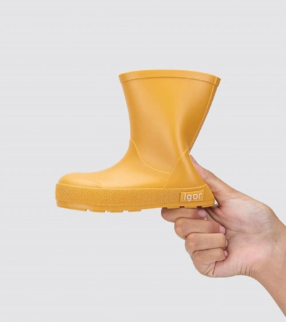 BOTAS DE AGUA RESPETUOSAS IGOR BAREFOOT  YOGI AMARILLA