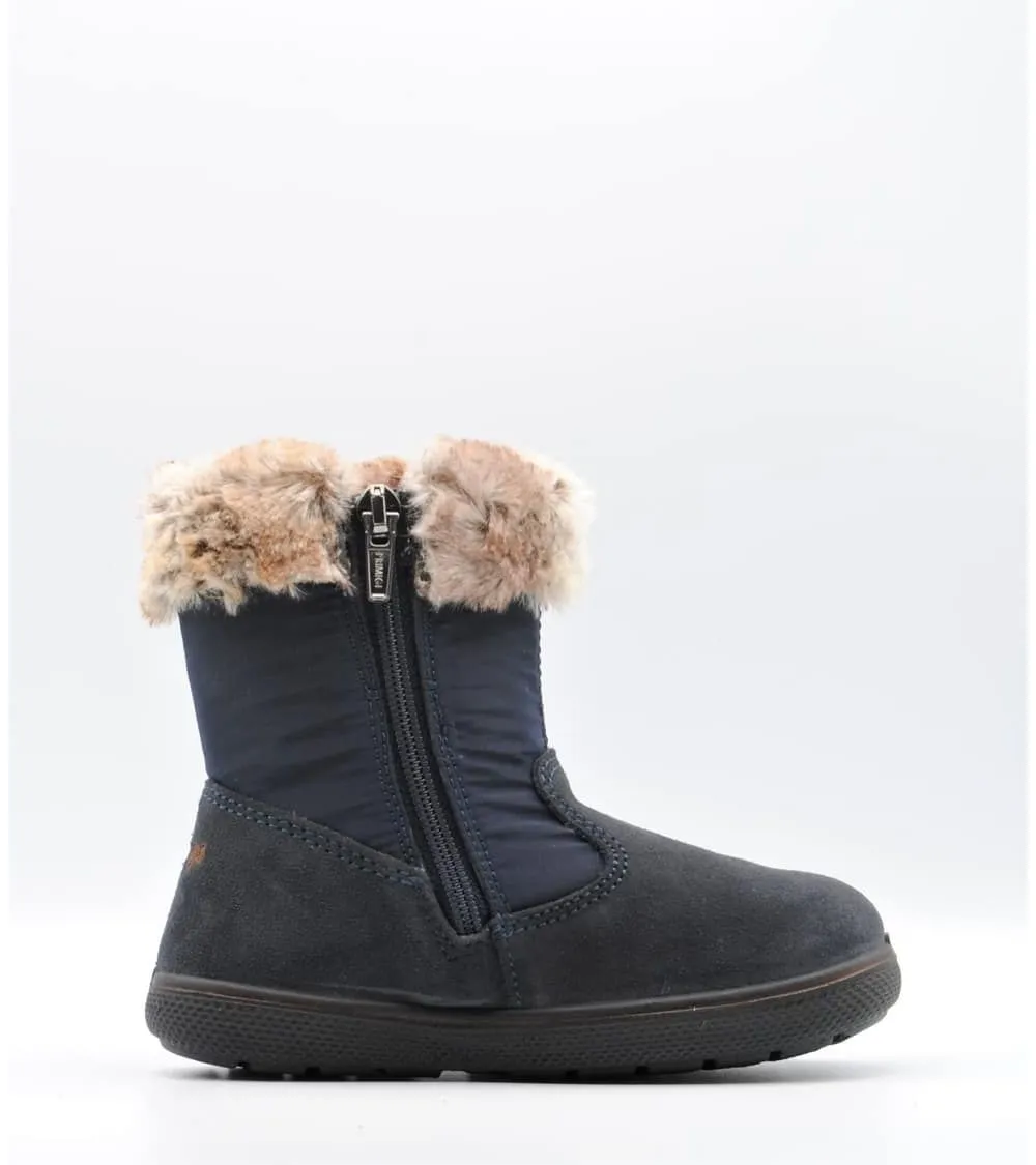 BOTAS NIÑA PRIMIGI GORETEX AZUL MARINO CON PELO ESTRELLAS