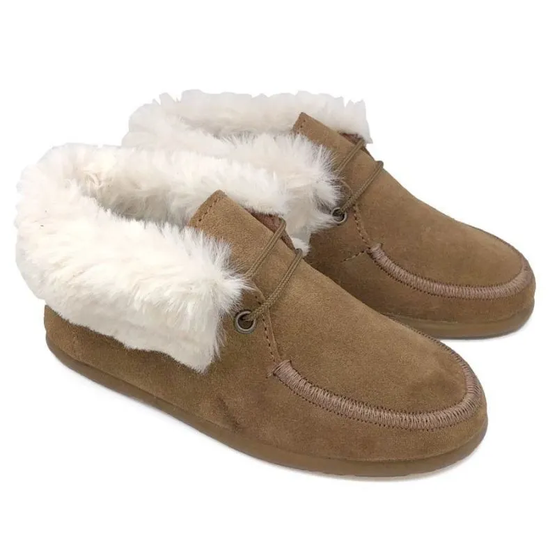 Botas tipo blucher de piel