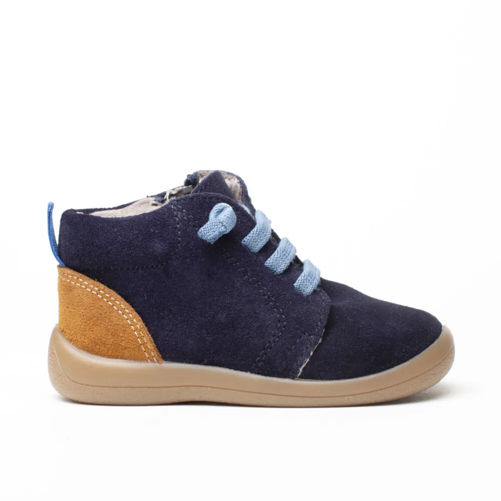 Botin Niño Serraje Azul Marino Xiquets