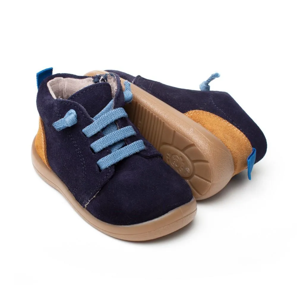 Botin Niño Serraje Azul Marino Xiquets