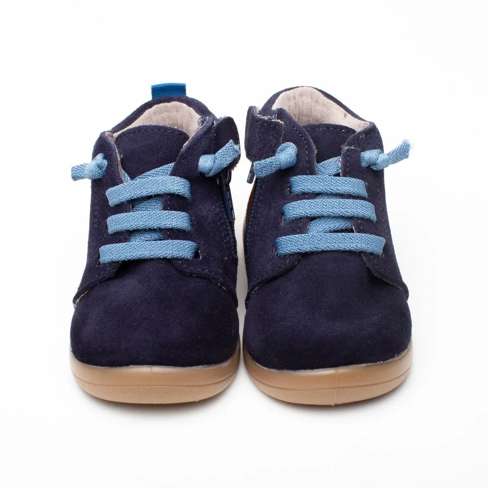 Botin Niño Serraje Azul Marino Xiquets