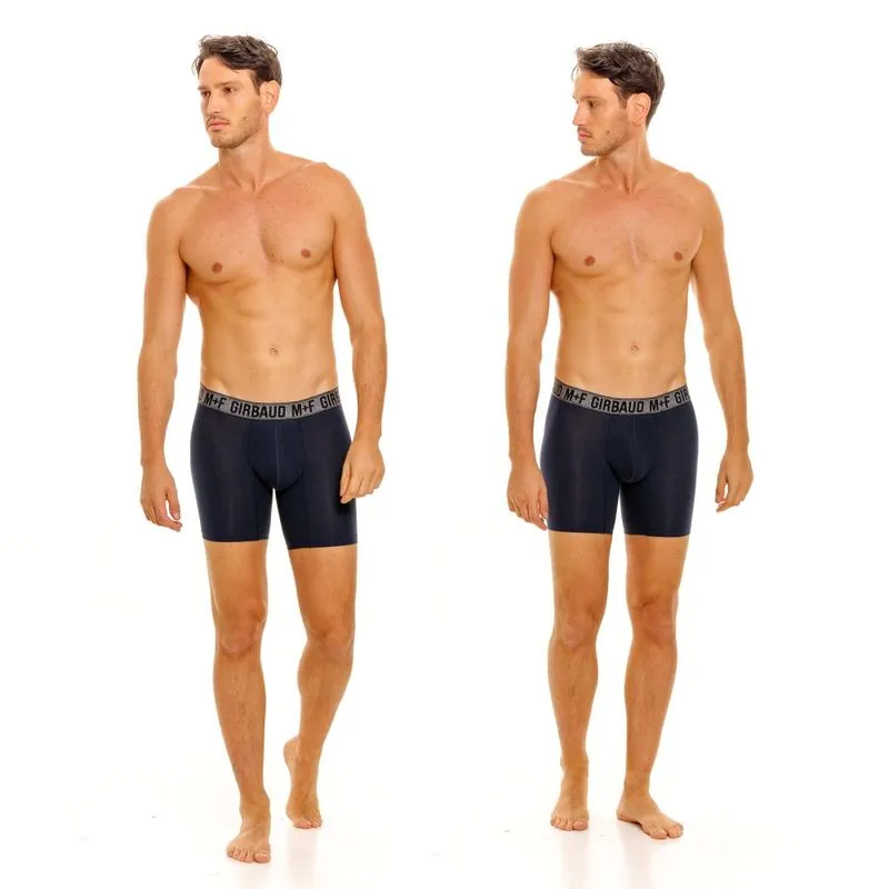 BOXER BIPACK AZUL ALGODóNLICRA SéDUISANT PARA HOMBRE GIRBAUD
