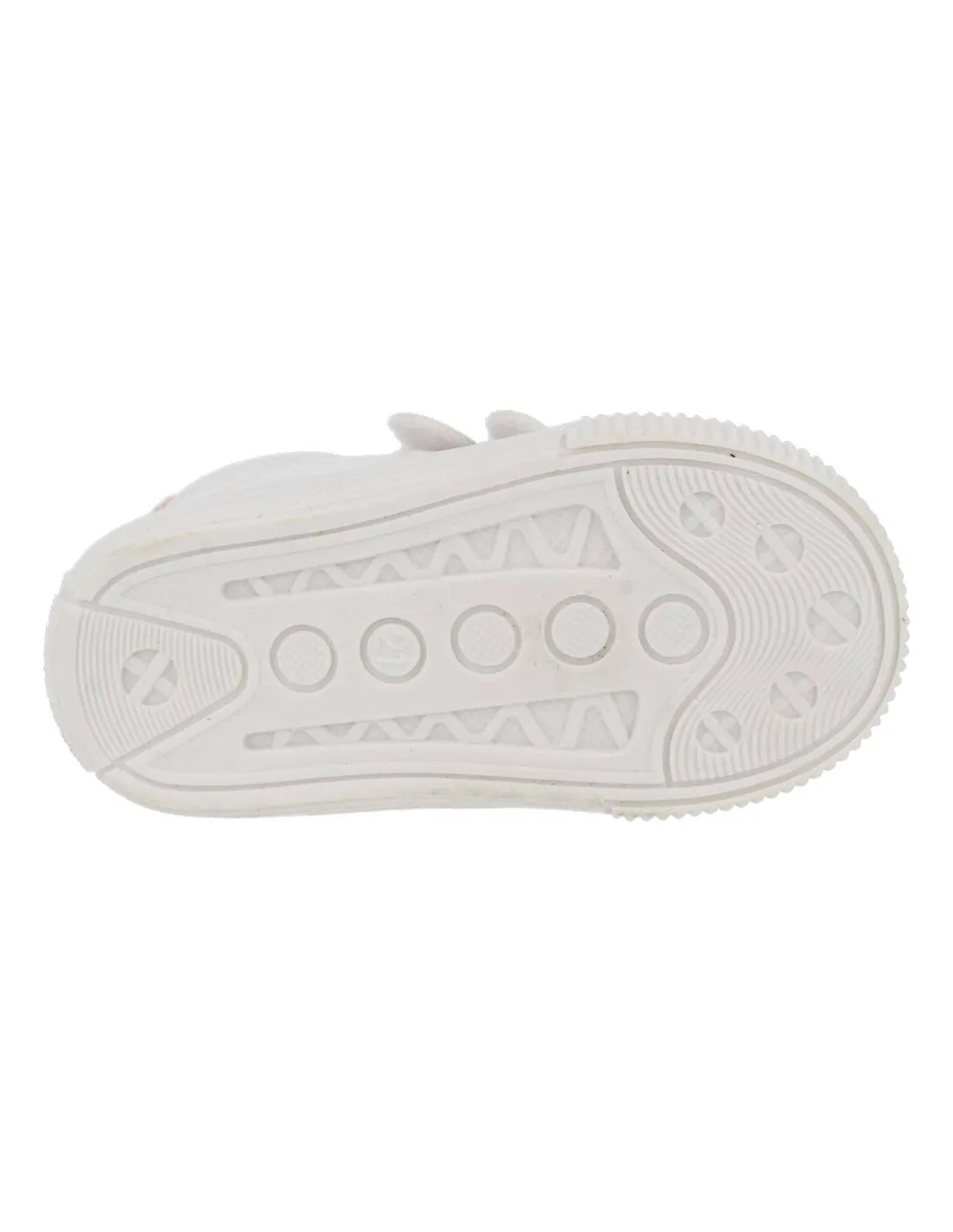 BUBBLE KIDS  DEPORTIVA FLEXIBLE VELCRO BLANCO ROSA