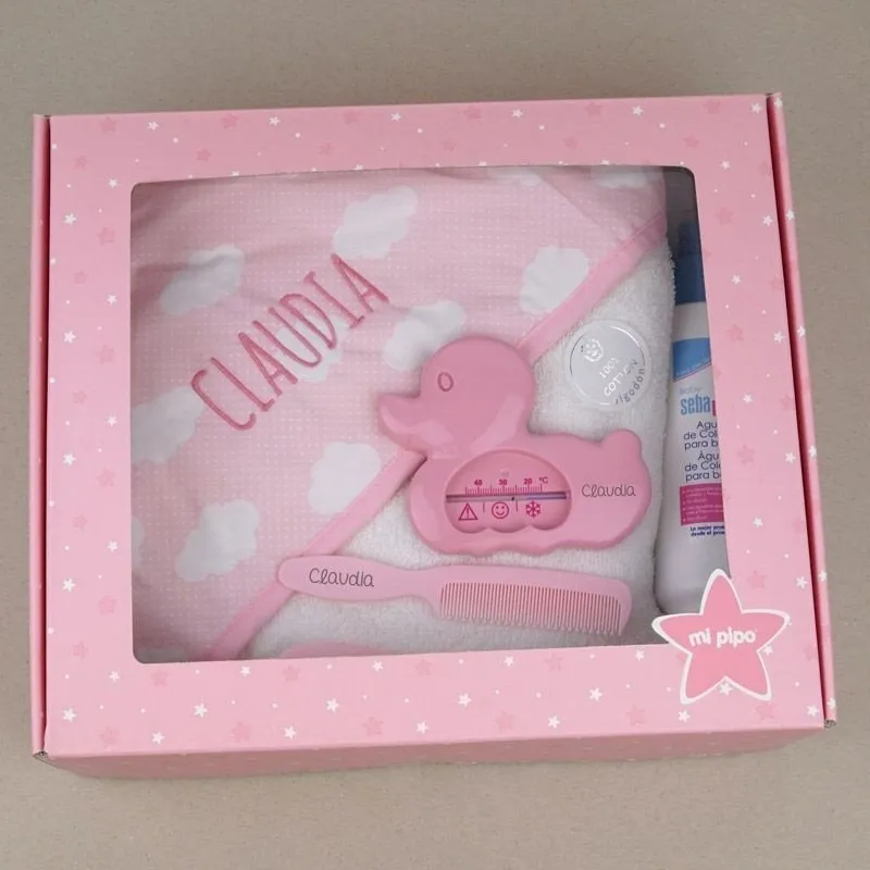 Cajita regalo bebé Al agua Pato