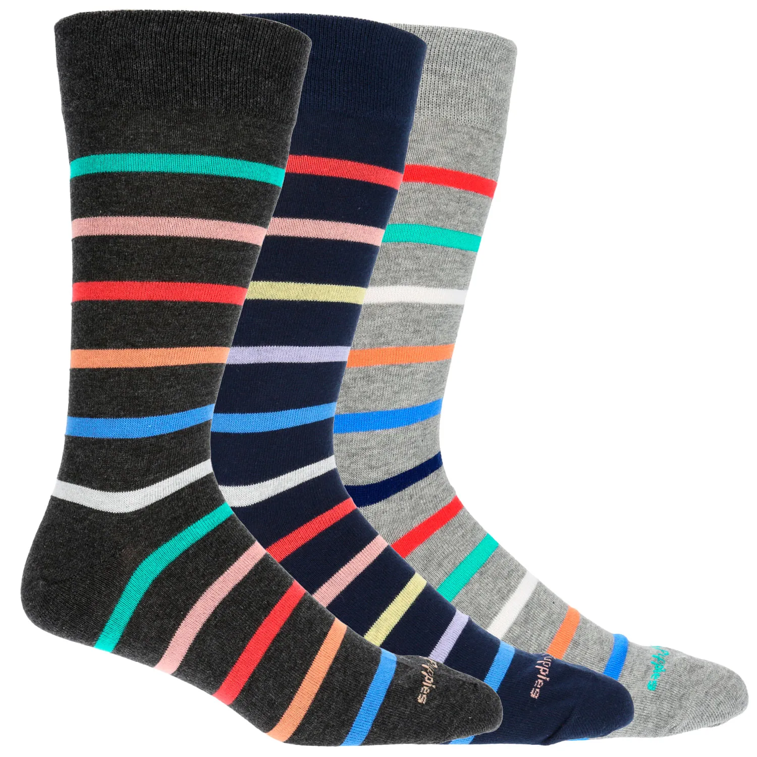 Calcetin Algodón Hombre Pack Stripes