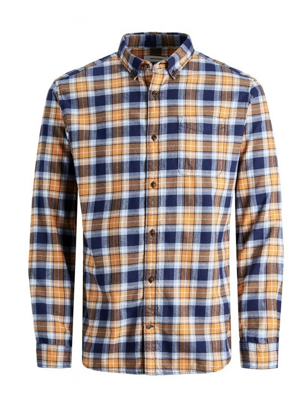 CAMISA CUADROS JACK & JONES HOMBRE JWHPLAIN AUTUM CHECK SHIRT AZUL