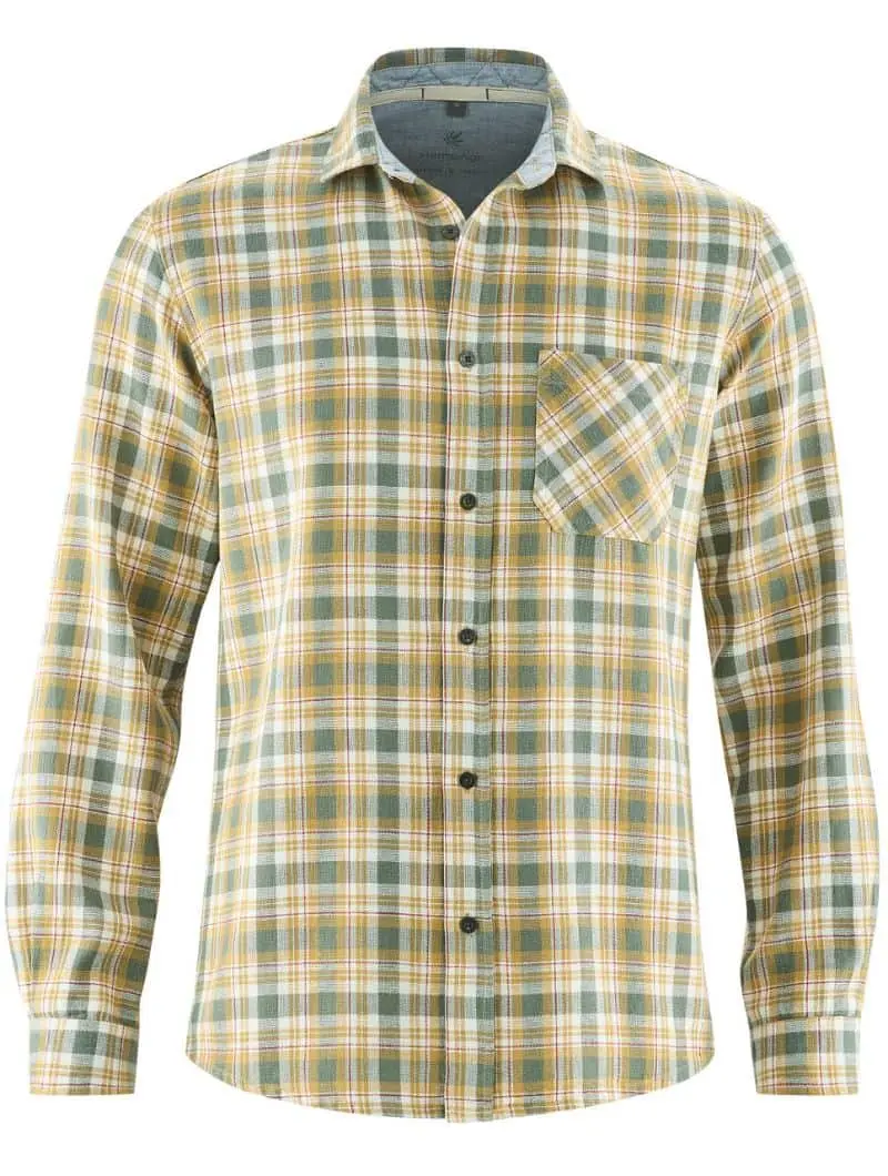 Camisa de leñador de cáñamo y algodón orgánico