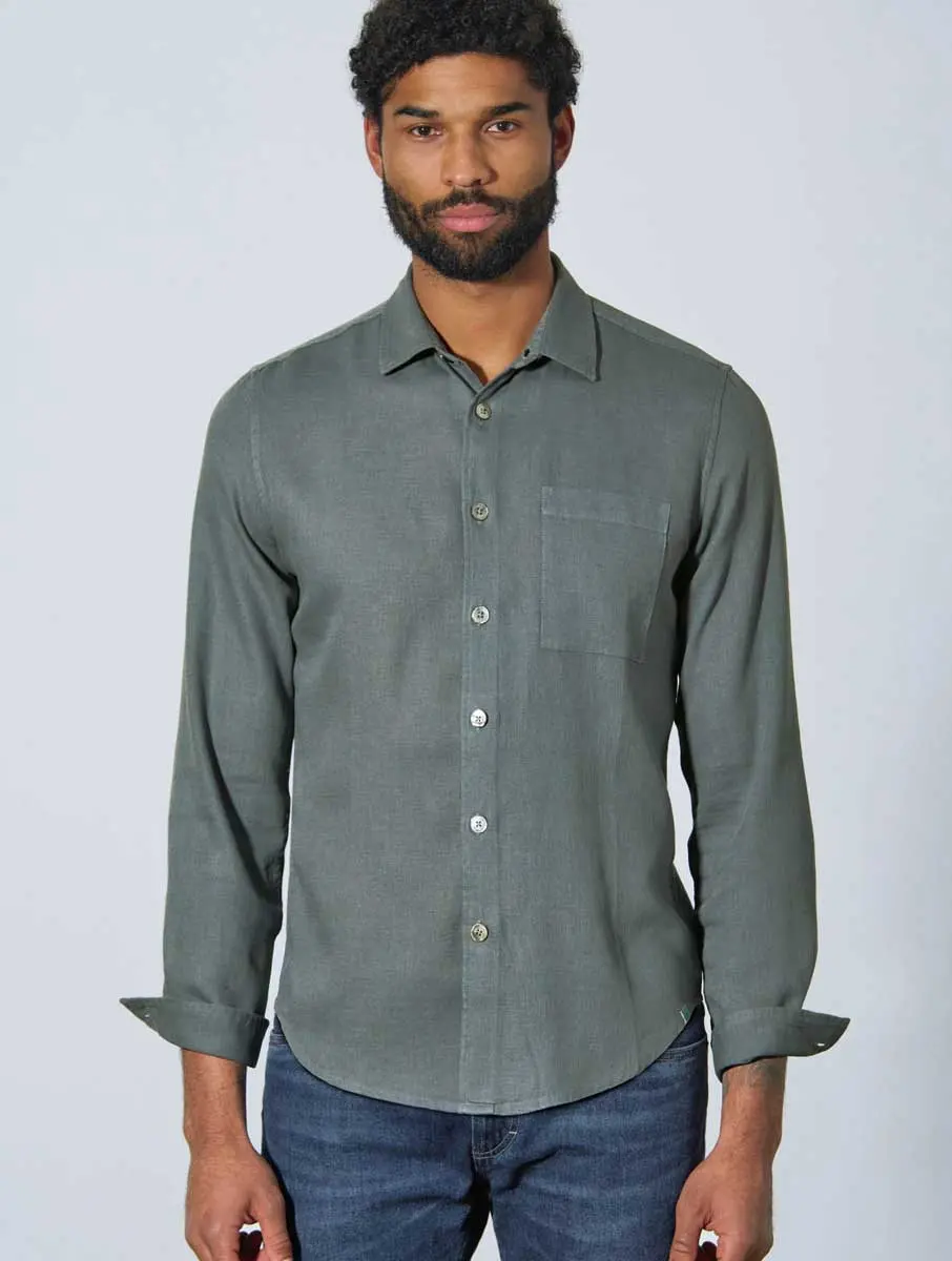 Camisa ecológica hombre de colores lisos