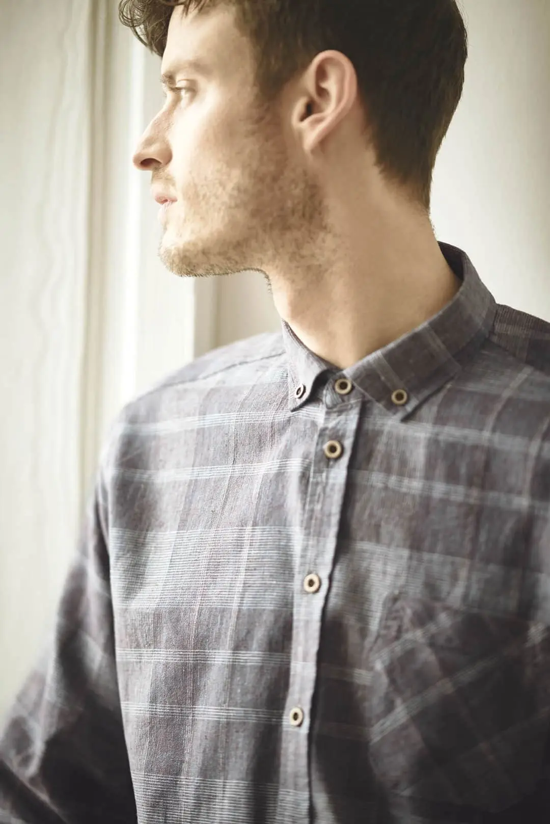 Camisa manga larga hombre a cuadros