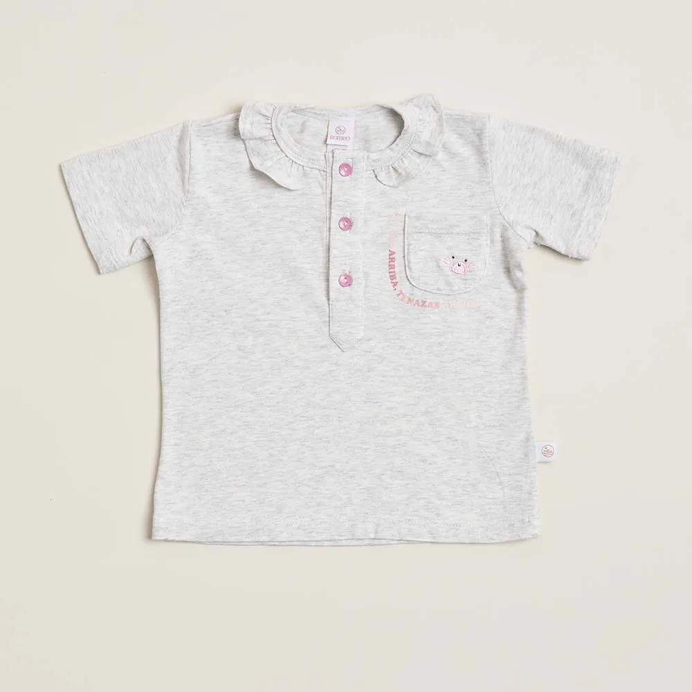 Camiseta bolsillo cangrejo manga corta