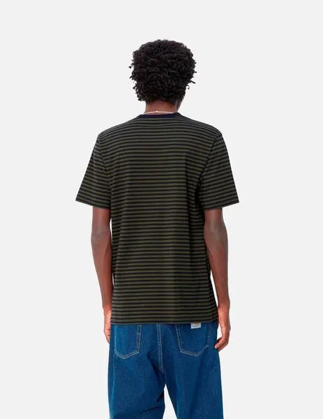 CAMISETA CARHARTT VERNER POCKET  DARK NAVY / OFFICE GREEN
