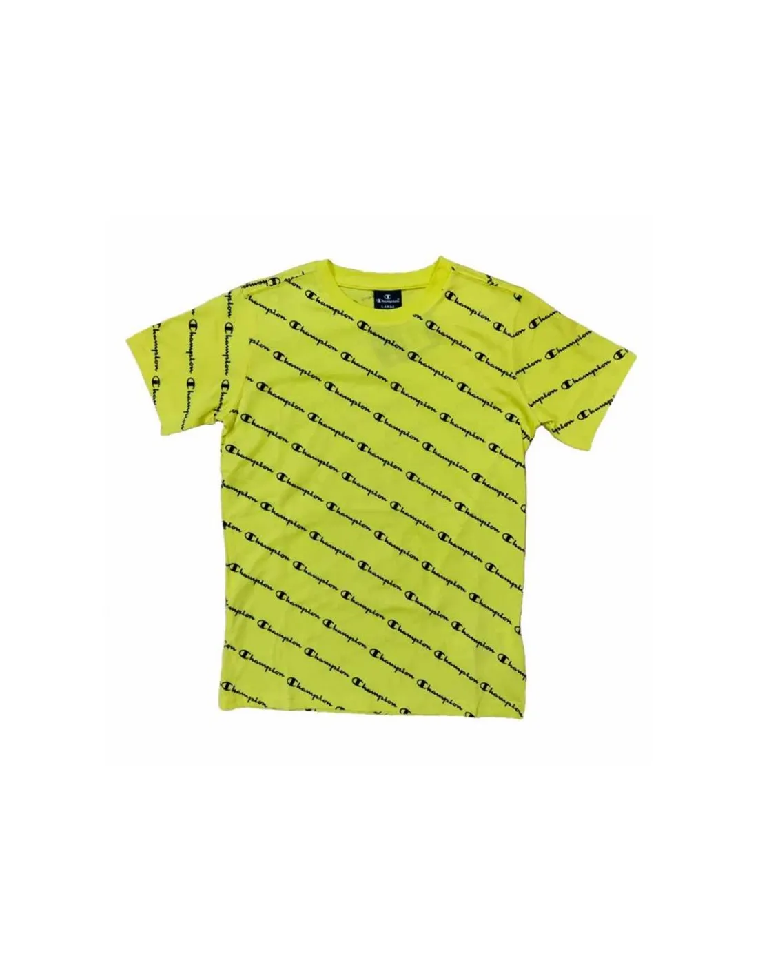 Camiseta Champion Cuello Caja Amarillo