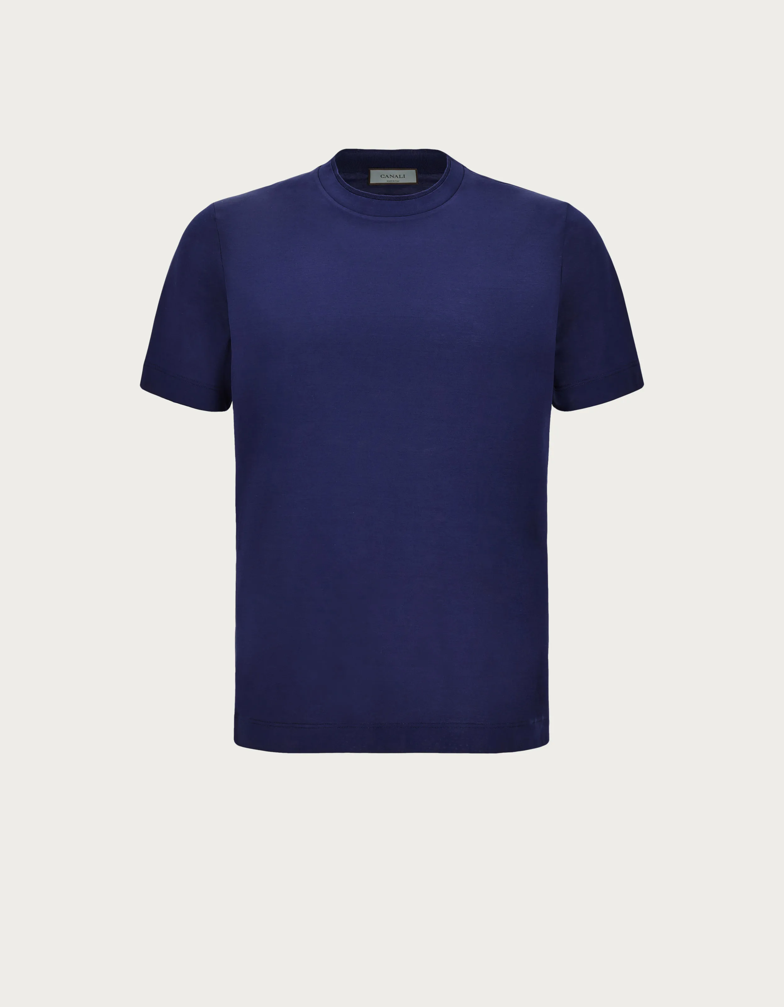 Camiseta de algodón hilo de Escocia azul 