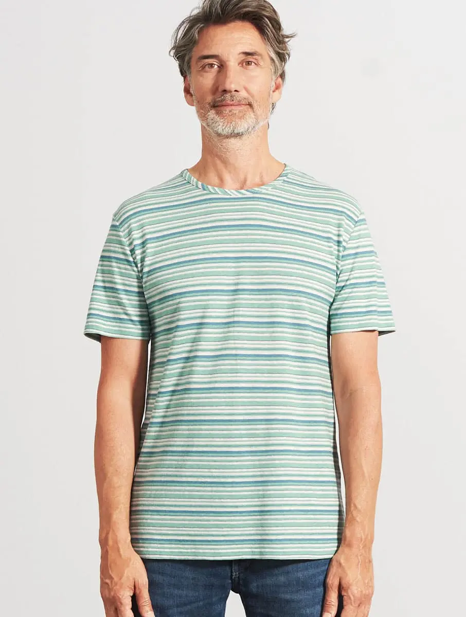 Camiseta de rayas de colores para hombre