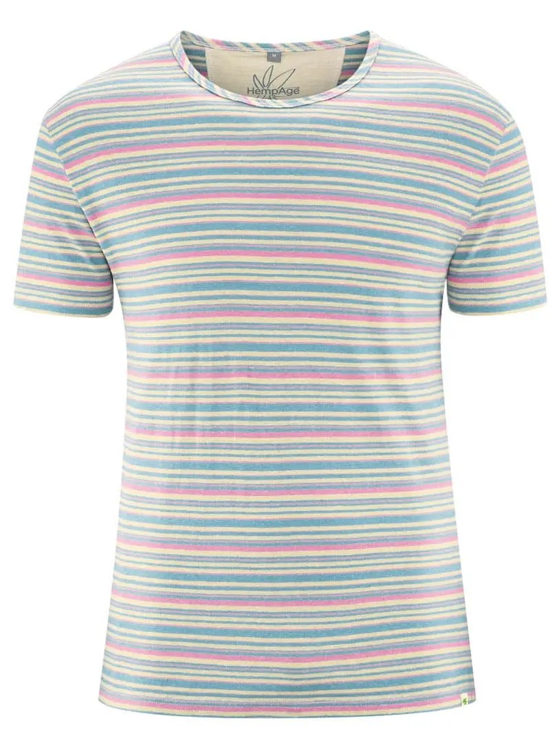 Camiseta de rayas de colores para hombre