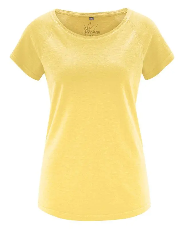 Camiseta manga corta mujer de cáñamo y algodón orgánico